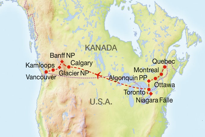 15 Tage Gruppenreise Glanzlichter Kanadas